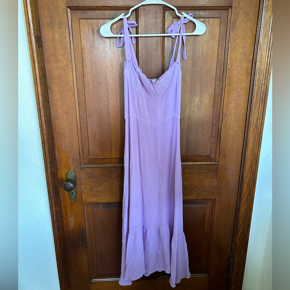 •Reformation• Nikita purple midi dress